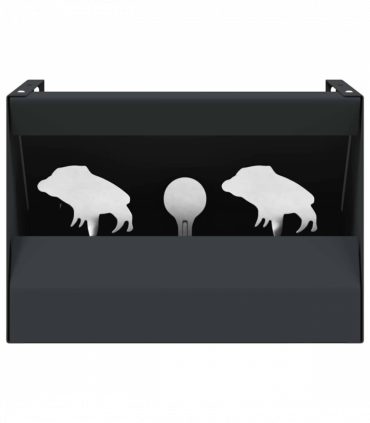 vidaXL Bullet Trap Box Black 29 x 22 x 20 cm Steel