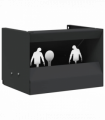 vidaXL Bullet Trap Box Black 29 x 22 x 20 cm Steel