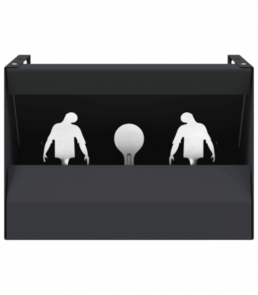 vidaXL Bullet Trap Box Black 29 x 22 x 20 cm Steel