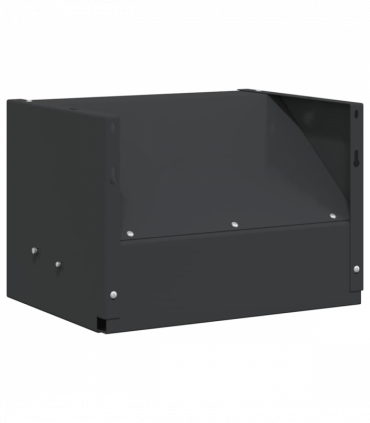 vidaXL Bullet Trap Box Black 29 x 22 x 20 cm Steel