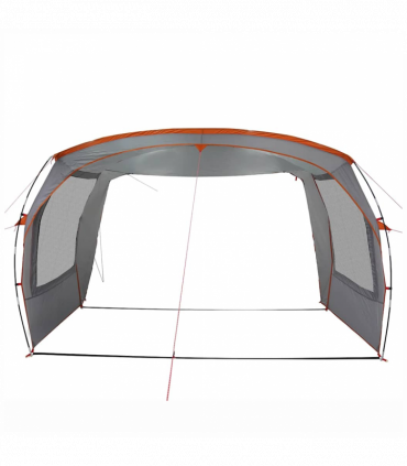 vidaXL Car Tent Grey and Orange Waterproof