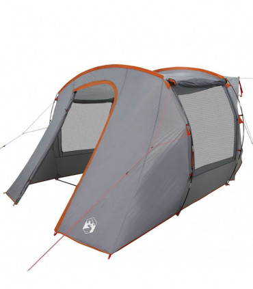 vidaXL Car Tent Grey and Orange Waterproof