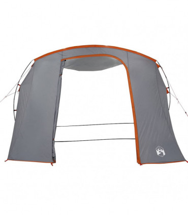 vidaXL Car Tent Grey and Orange Waterproof