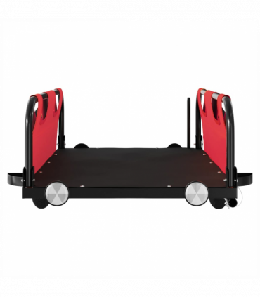 vidaXL Cargo Bike Trailer Red Oxford Fabric and Iron