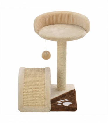vidaXL Cat Tree with Sisal Scratching Post 40 cm Beige and Brown
