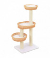 vidaXL Cat Tree with Sisal Scratching Post Natural Willow Wood
