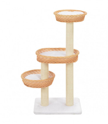 vidaXL Cat Tree with Sisal Scratching Post Natural Willow Wood