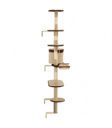 vidaXL Cat Tree with Sisal Scratching Posts Wall Mounted 194 cm