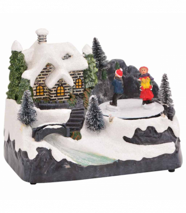 vidaXL Christmas Tabletop Decor Multicolour 16 x 11.5 x 13 cm Plastic