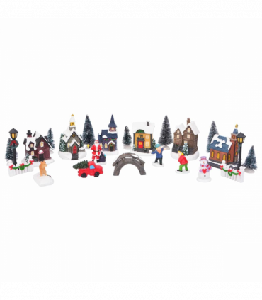 vidaXL Christmas Tabletop Decor Multicolour 6.5 x 9.1 cm Resin