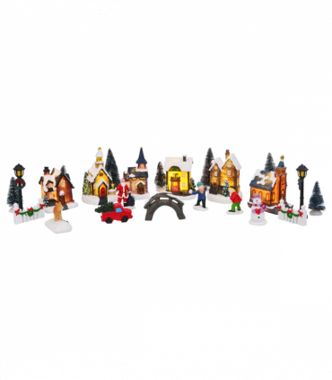 vidaXL Christmas Tabletop Decor Multicolour 6.5 x 9.1 cm Resin