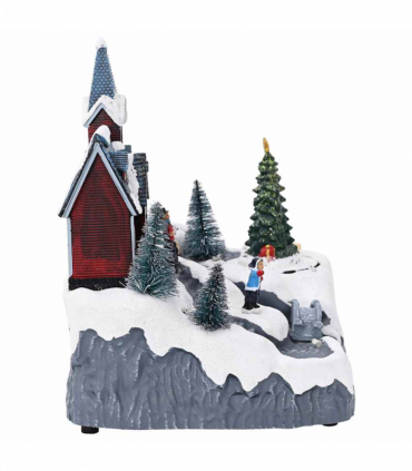 vidaXL Christmas Village Multicolour 20.5 x 17 x 21 cm Plastic
