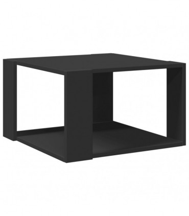 vidaXL Coffee Table Black 51.5x51.5x30 cm Engineered Wood