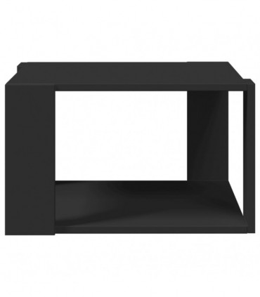 vidaXL Coffee Table Black 51.5x51.5x30 cm Engineered Wood