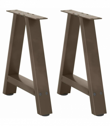 vidaXL Coffee Table Legs A-Shaped 2 pcs 38x(42-43) cm Steel