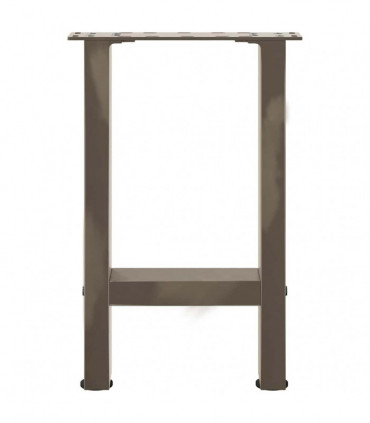 vidaXL Coffee Table Legs Natural Steel 2 pcs 38x(42-43) cm Steel