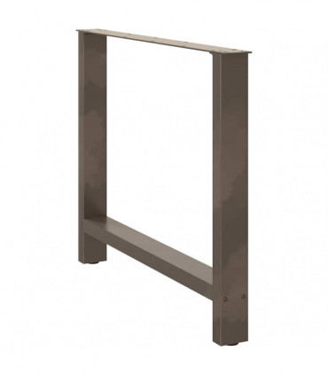 vidaXL Coffee Table Legs Natural Steel 2 pcs 90x(72-73) cm Steel