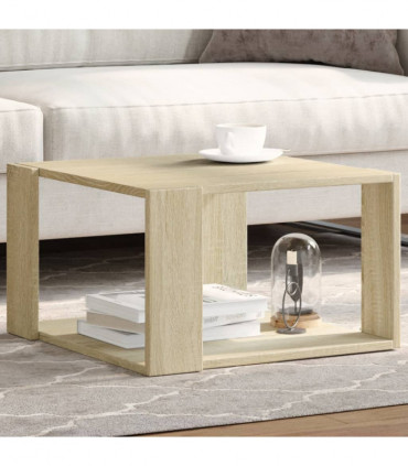 vidaXL Coffee Table Sonoma Oak 51.5x51.5x30 cm Engineered Wood