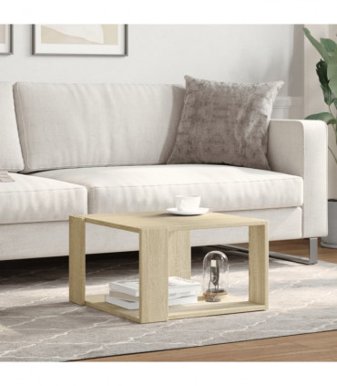 vidaXL Coffee Table Sonoma Oak 51.5x51.5x30 cm Engineered Wood