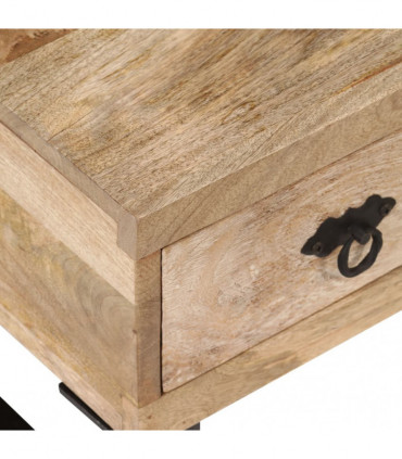 vidaXL Coffee Table with 3 Drawers Solid Mango Wood 90x50x35 cm