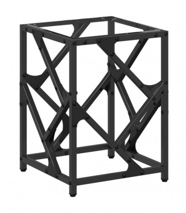 vidaXL Coffee Table with Transparent Glass Top 30x30x41 cm Steel