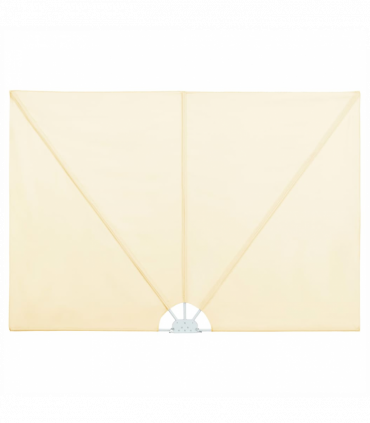 vidaXL Collapsible Terrace Side Awning Cream 400x200 cm