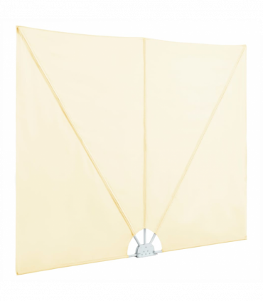 vidaXL Collapsible Terrace Side Awning Cream 400x200 cm