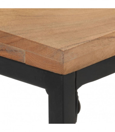 vidaXL Console Table 110x35x75 cm Solid Acacia Wood