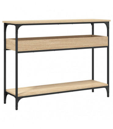 vidaXL Console Table with Shelf Sonoma Oak 100x29x75cm Engineered Wood