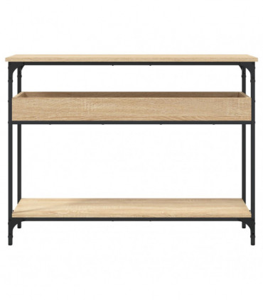 vidaXL Console Table with Shelf Sonoma Oak 100x29x75cm Engineered Wood