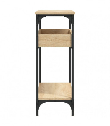 vidaXL Console Table with Shelf Sonoma Oak 100x29x75cm Engineered Wood