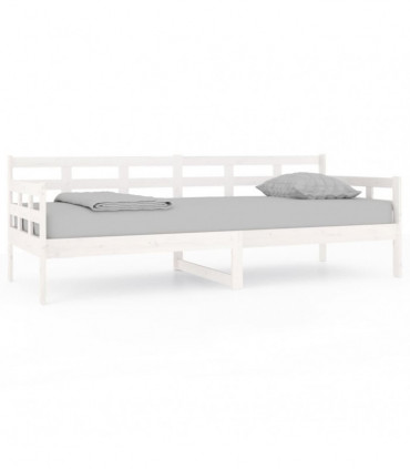 vidaXL Day Bed White Solid Wood Pine 80x200 cm