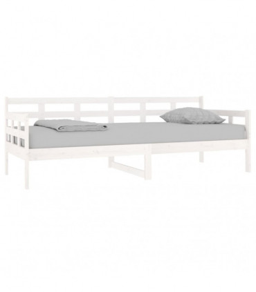 vidaXL Day Bed White Solid Wood Pine 80x200 cm