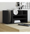 vidaXL Desk Organiser Black 44.5x24x25 cm Engineered wood