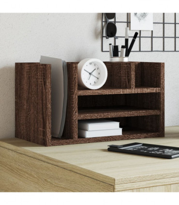 vidaXL Desk Organiser Brown Oak 44.5x24x25 cm Engineered wood