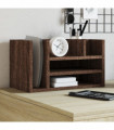 vidaXL Desk Organiser Brown Oak 44.5x24x25 cm Engineered wood