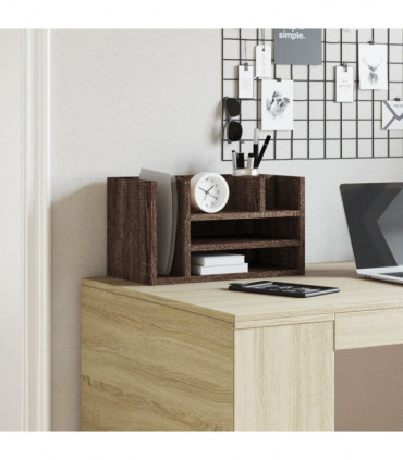 vidaXL Desk Organiser Brown Oak 44.5x24x25 cm Engineered wood