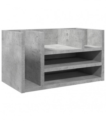 vidaXL Desk Organiser Concrete Grey 44.5x24x25 cm Engineered wood