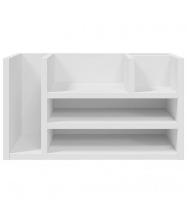 vidaXL Desk Organiser Concrete Grey 44.5x24x25 cm Engineered wood