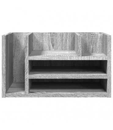 vidaXL Desk Organiser Grey Sonoma 44.5x24x25 cm Engineered wood