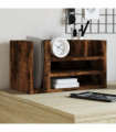 vidaXL Desk Organiser Smoked Oak 44.5x24x25 cm Engineered wood