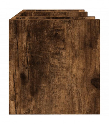 vidaXL Desk Organiser Smoked Oak 44.5x24x25 cm Engineered wood