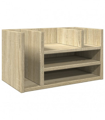 vidaXL Desk Organiser Sonoma Oak 44.5x24x25 cm Engineered wood