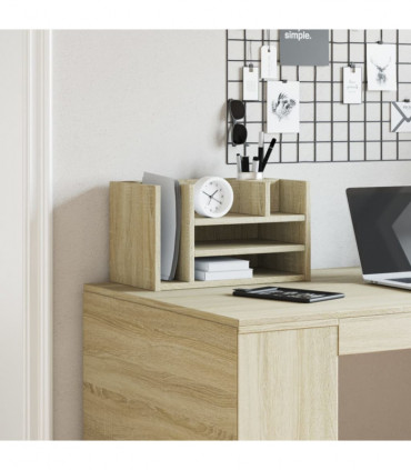 vidaXL Desk Organiser Sonoma Oak 44.5x24x25 cm Engineered wood