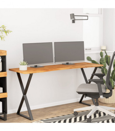 vidaXL Desk Top 140x50x2.5 cm Rectangular Solid Wood Acacia