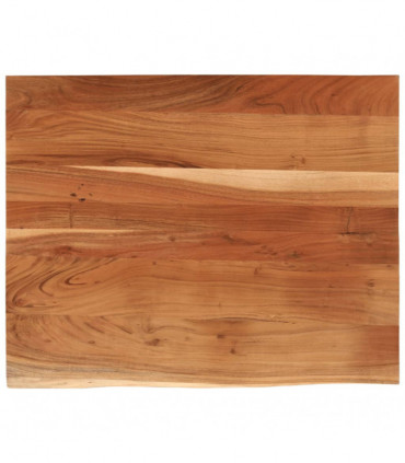 vidaXL Desk Top 90x80x3.8 cm Rectangular Solid Wood Acacia Live Edge