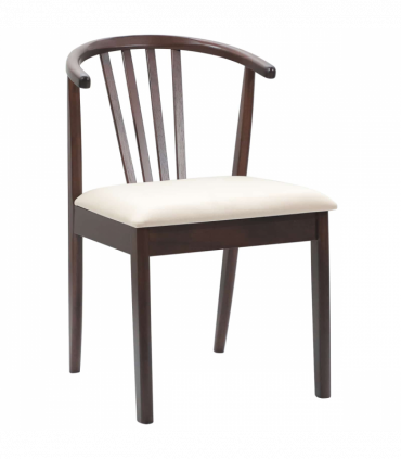 vidaXL Dining Chair 2 pcs Light Brown and Light Solid Rubberwood