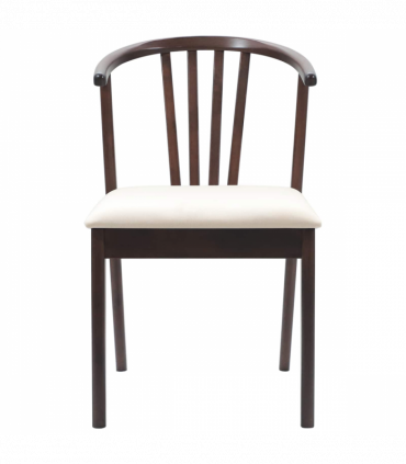 vidaXL Dining Chair 2 pcs Light Brown and Light Solid Rubberwood