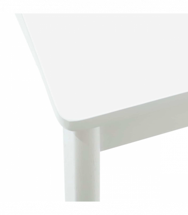 vidaXL Dining Chair 2 pcs White and White Solid Rubber Wood
