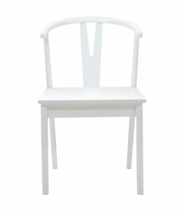 vidaXL Dining Chair 2 pcs White and White Solid Rubber Wood